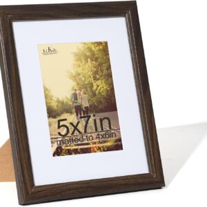 Black Wood Composite 8x10 Picture Frame with Mat and Tempered Glass - Image 84