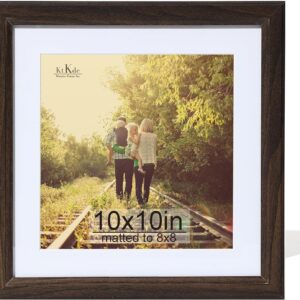 Black Wood Composite 8x10 Picture Frame with Mat and Tempered Glass - Image 87