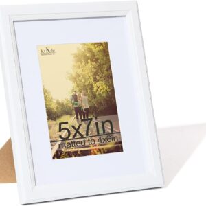 Black Wood Composite 8x10 Picture Frame with Mat and Tempered Glass - Image 90
