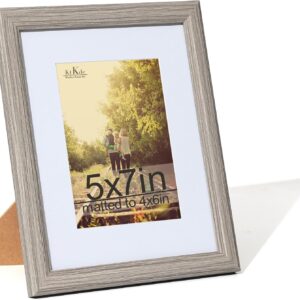 Black Wood Composite 8x10 Picture Frame with Mat and Tempered Glass - Image 92