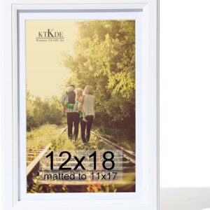 Black Wood Composite 8x10 Picture Frame with Mat and Tempered Glass - Image 93