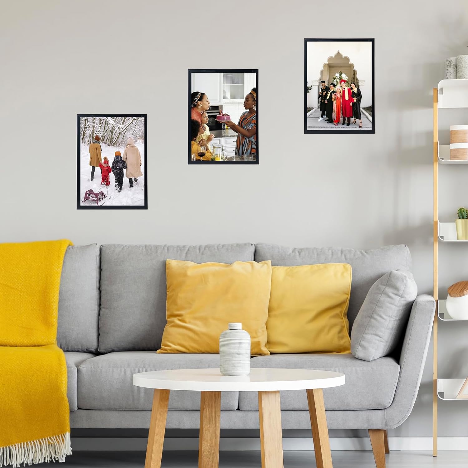 Alternative view of Black 10x14 Inch Wall Hanging Picture Frame for Photos and Art