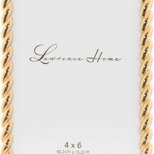 Golden Rope Design 4x6 Inch Picture Frame