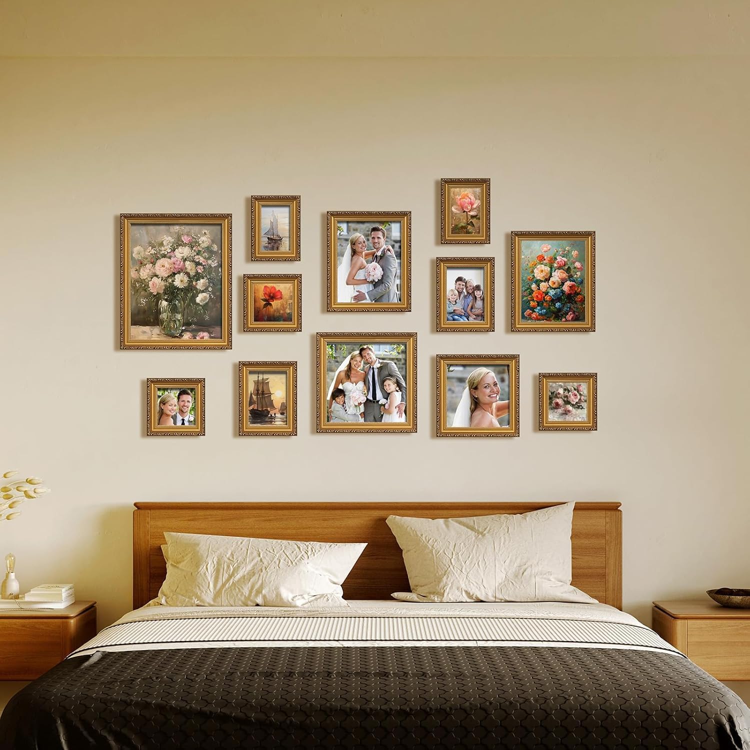 Alternative view of Ornate Gold 8x10 Inch Picture Frame for Wall or Tabletop Display