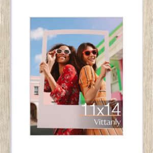 Vittanly 11x14 Picture Frame, Display Pictures 8x10 with Mat or 11x14 without Mat, Photo Frame for Wall Mounting, Black, 1 Pack - Image 107