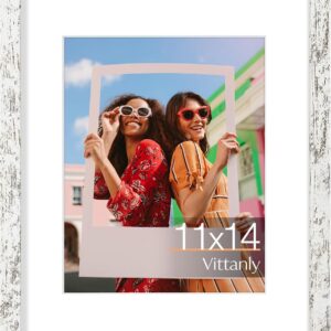 Vittanly 11x14 Picture Frame, Display Pictures 8x10 with Mat or 11x14 without Mat, Photo Frame for Wall Mounting, Black, 1 Pack - Image 108