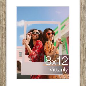 Vittanly 11x14 Picture Frame, Display Pictures 8x10 with Mat or 11x14 without Mat, Photo Frame for Wall Mounting, Black, 1 Pack - Image 130