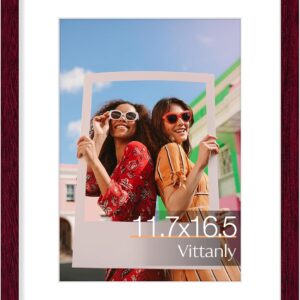 Vittanly 11x14 Picture Frame, Display Pictures 8x10 with Mat or 11x14 without Mat, Photo Frame for Wall Mounting, Black, 1 Pack - Image 15