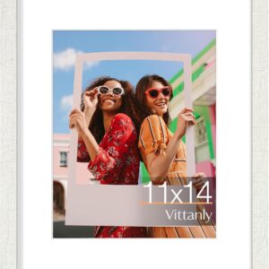 Vittanly 11x14 Picture Frame, Display Pictures 8x10 with Mat or 11x14 without Mat, Photo Frame for Wall Mounting, Black, 1 Pack - Image 153