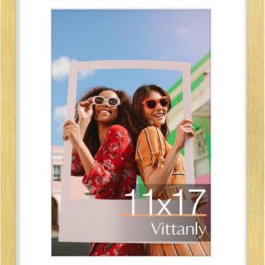Vittanly 11x14 Picture Frame, Display Pictures 8x10 with Mat or 11x14 without Mat, Photo Frame for Wall Mounting, Black, 1 Pack - Image 18