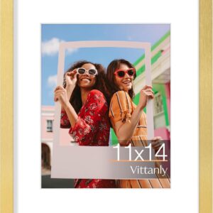 Vittanly 11x14 Picture Frame, Display Pictures 8x10 with Mat or 11x14 without Mat, Photo Frame for Wall Mounting, Black, 1 Pack - Image 45