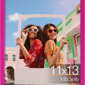 Vittanly 11x14 Picture Frame, Display Pictures 8x10 with Mat or 11x14 without Mat, Photo Frame for Wall Mounting, Black, 1 Pack - Image 47