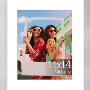 Vittanly 11x14 Picture Frame, Display Pictures 8x10 with Mat or 11x14 without Mat, Photo Frame for Wall Mounting, Black, 1 Pack - Image 52