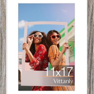 Vittanly 11x14 Picture Frame, Display Pictures 8x10 with Mat or 11x14 without Mat, Photo Frame for Wall Mounting, Black, 1 Pack - Image 65