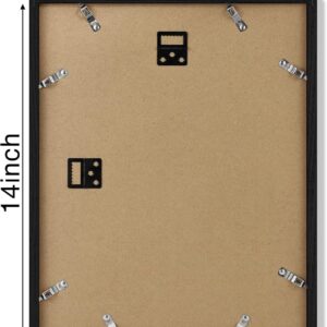 Vittanly 11x14 Picture Frame, Display Pictures 8x10 with Mat or 11x14 without Mat, Photo Frame for Wall Mounting, Black, 1 Pack - Image 7