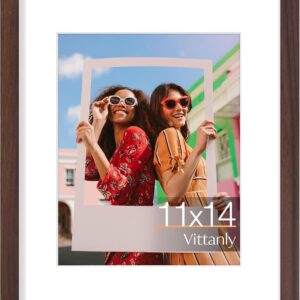 Vittanly 11x14 Picture Frame, Display Pictures 8x10 with Mat or 11x14 without Mat, Photo Frame for Wall Mounting, Black, 1 Pack - Image 87
